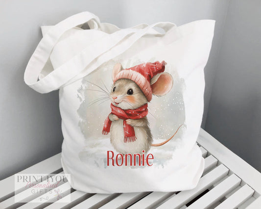 Plain white cotton shoulder tote bag, reusable eco-friendly shopper