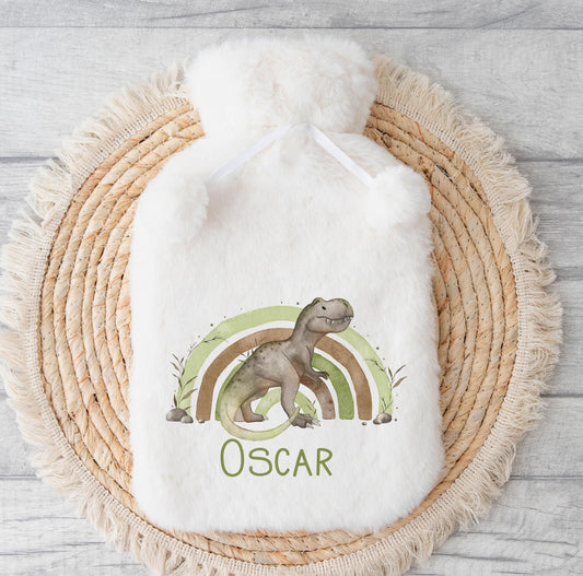 Personalised Hot Water Bottle – Custom Christmas Gift Ideas With Fluffy Polyester Cover - No thanks