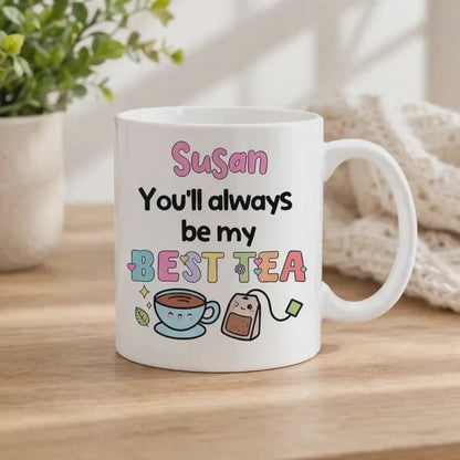 Personalised Tea Mug – Ceramic Tea Cup, Best Friend Gift