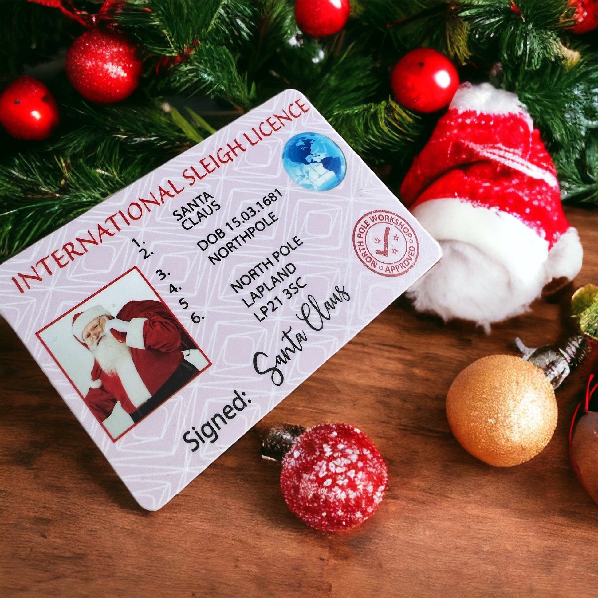 Santa's Lost Sleigh Driving License – Magical Surprise for Kids on Christmas Morning! - 100
