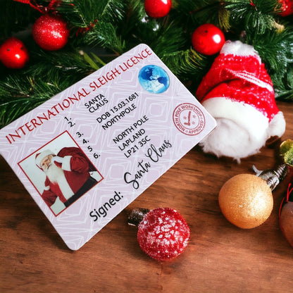 Santa's Lost Sleigh Driving License – Magical Surprise for Kids on Christmas Morning! - 100